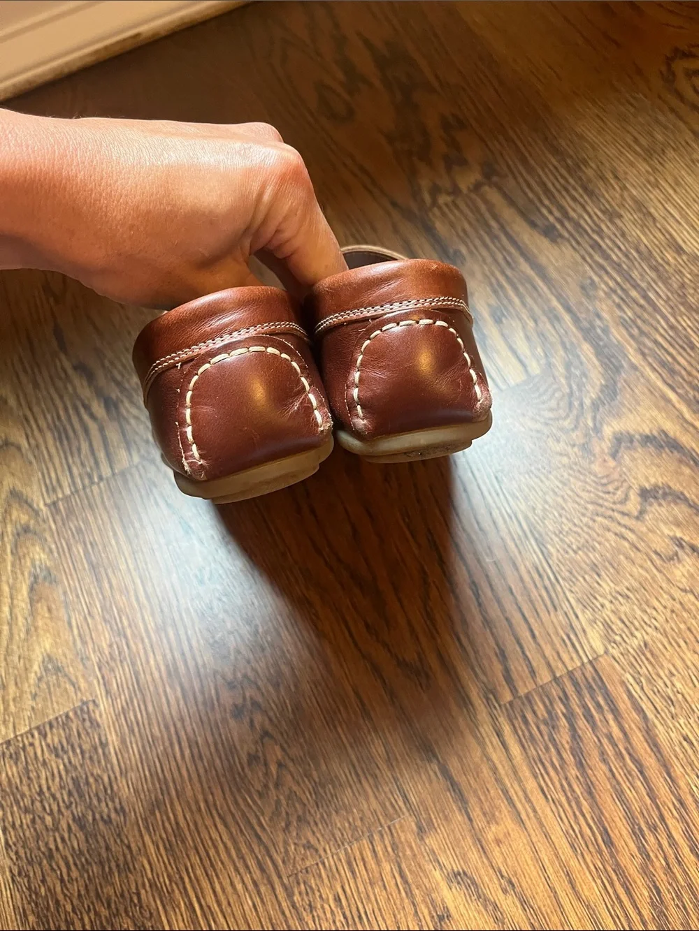 Childrenchic boy leather loafers brown